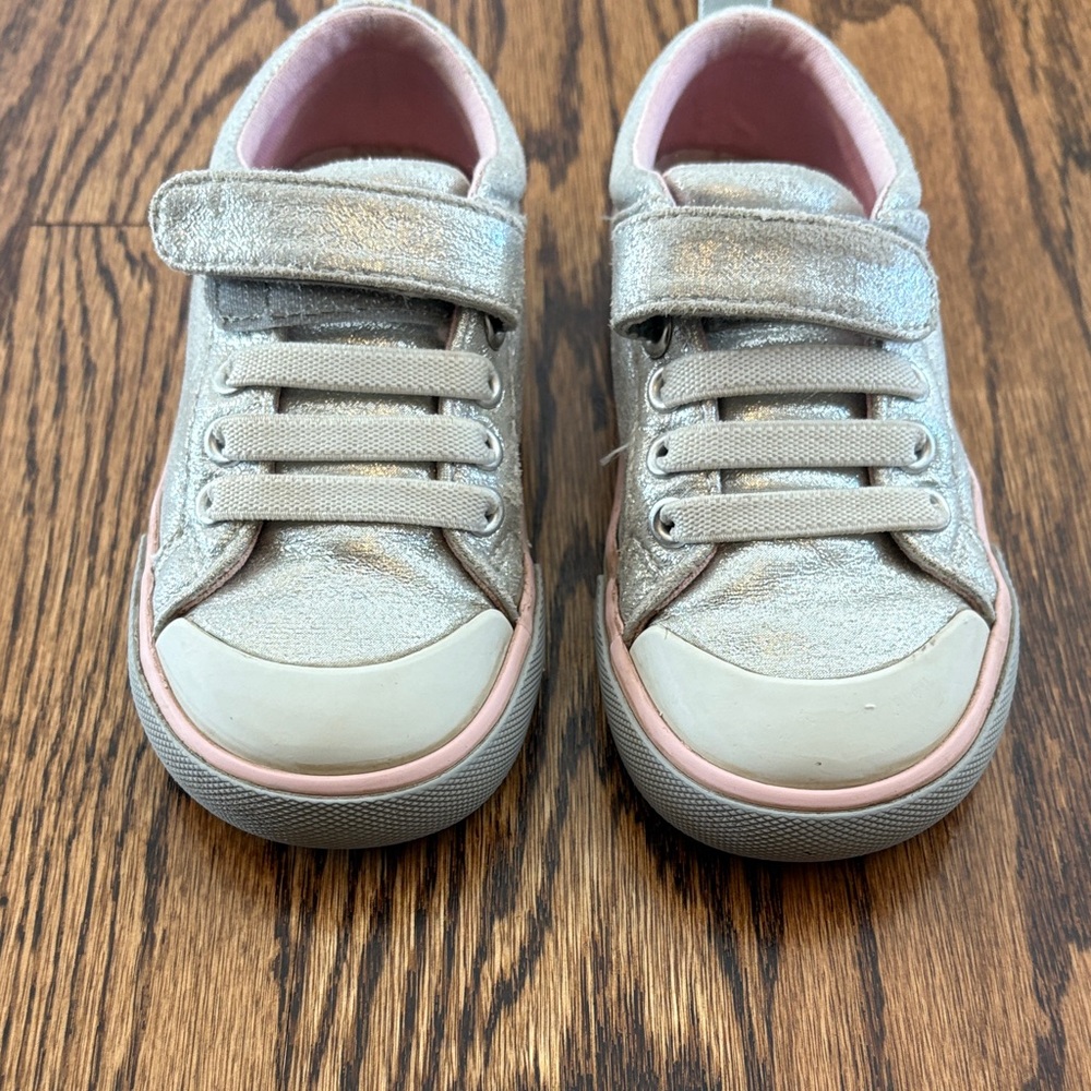 See Kai Run Silver Sneakers